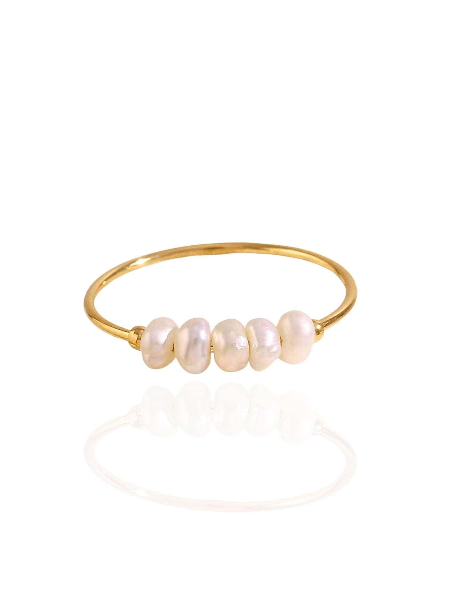 pearl ring, ring with pearl design, statement ring, pearl charm ring