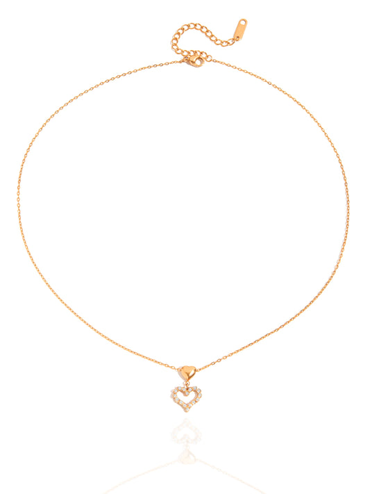 timeless jewellery, perfect gift for her, elegant necklace, charm necklace, best gift for her, classic gold chain necklace, stylish gift, statement necklace, versatile necklace, necklace Australia, chain necklace, link chain necklace, love necklace, y-shaped necklace, simple necklace, hollow heart necklace pendant, heart necklace