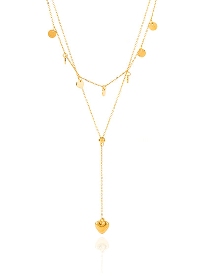 timeless jewellery, perfect gift for her, elegant necklace, charm necklace, best gift for her, classic gold chain necklace, stylish gift, statement necklace, versatile necklace, necklace Australia, y-shaped necklace, link chain necklace
boho-chic necklace, heart pendant necklace