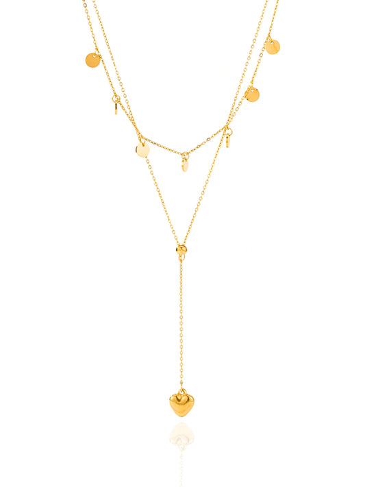timeless jewellery, perfect gift for her, elegant necklace, charm necklace, best gift for her, classic gold chain necklace, stylish gift, statement necklace, versatile necklace, necklace Australia, y-shaped necklace, link chain necklace
boho-chic necklace, heart pendant necklace