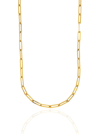 link necklace, link, paperclip, paperclip necklace, simple necklace, simple chain, necklace australia, gift idea for her, link chain necklace, gold necklace