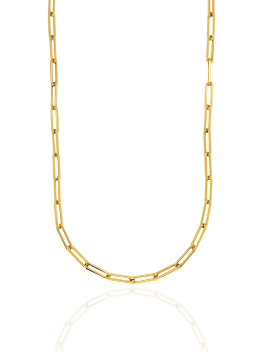 link necklace, link, paperclip, paperclip necklace, simple necklace, simple chain, necklace australia, gift idea for her, link chain necklace, gold necklace