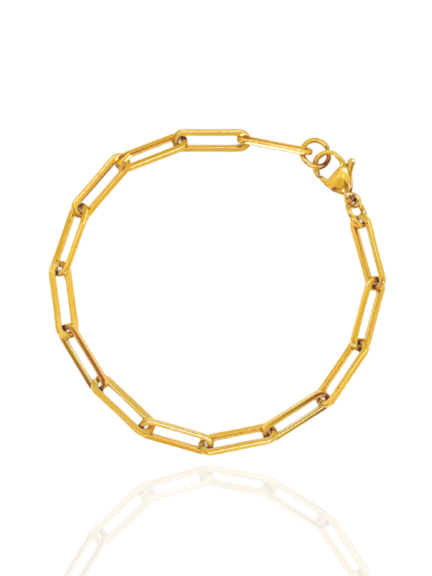 gold bracelet, simple bracelet, chain bracelet, simple link bracelet , link