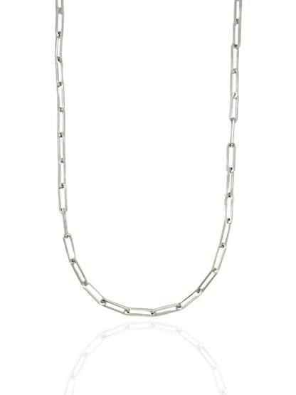 link necklace, link, paperclip, paperclip necklace, simple necklace, simple chain, necklace australia, gift idea for her, link chain necklace, silver necklace