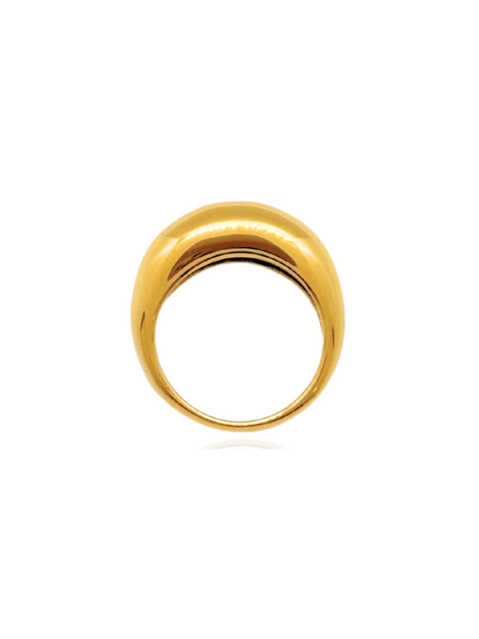 simple ring, gold ring, elegant ring, bold ring, modern ring, polished ring