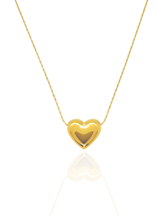 heart necklace, medium heart necklace, love necklace, heart charm, heart pendant, jewellery australia