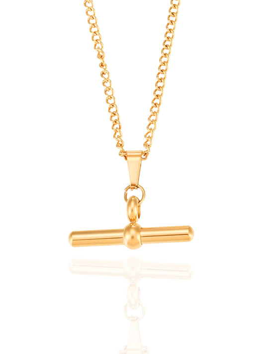 gold necklace, timeless jewellery, perfect gift for her, elegant necklace, charm necklace, best gift for her, classic gold chain necklace, stylish gift, statement necklace, versatile necklace, necklace Australia, link chain necklace, interlocking pendant necklace, y-shaped necklace, necklace with stone pendant, necklace with bold pendant, pendant with stones, necklace with gem pendant, necklace with colored stone pendant, gem necklace, pearl necklace, toggle bar pendant