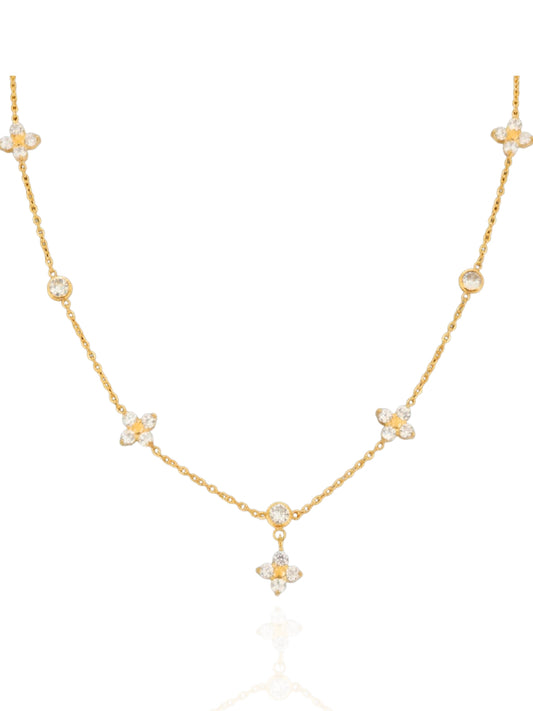 adorable necklace, flower necklace, beaded necklace, cute necklace, lovely necklace, dainty, simple, flower pendant , necklace with stones