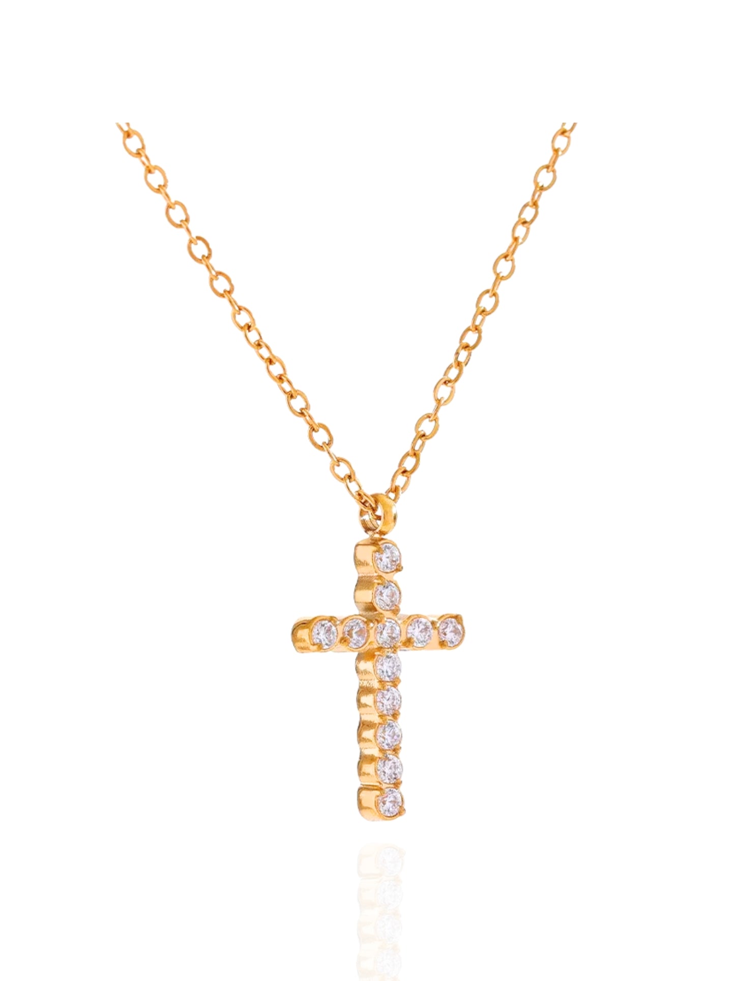 timeless jewellery, perfect gift for her, elegant necklace, charm necklace, best gift for her, classic gold chain necklace, stylish gift, statement necklace, versatile necklace, necklace Australia, chain necklace, link chain necklace, pearl necklace, mother pearl necklace, y-shaped necklace, wave chain necklace, simple necklace, cross necklace, faith necklace, religious necklace, cross pendant necklace, gold necklace with cross pendant, gold necklace, sparkling stone necklace, necklace with stones