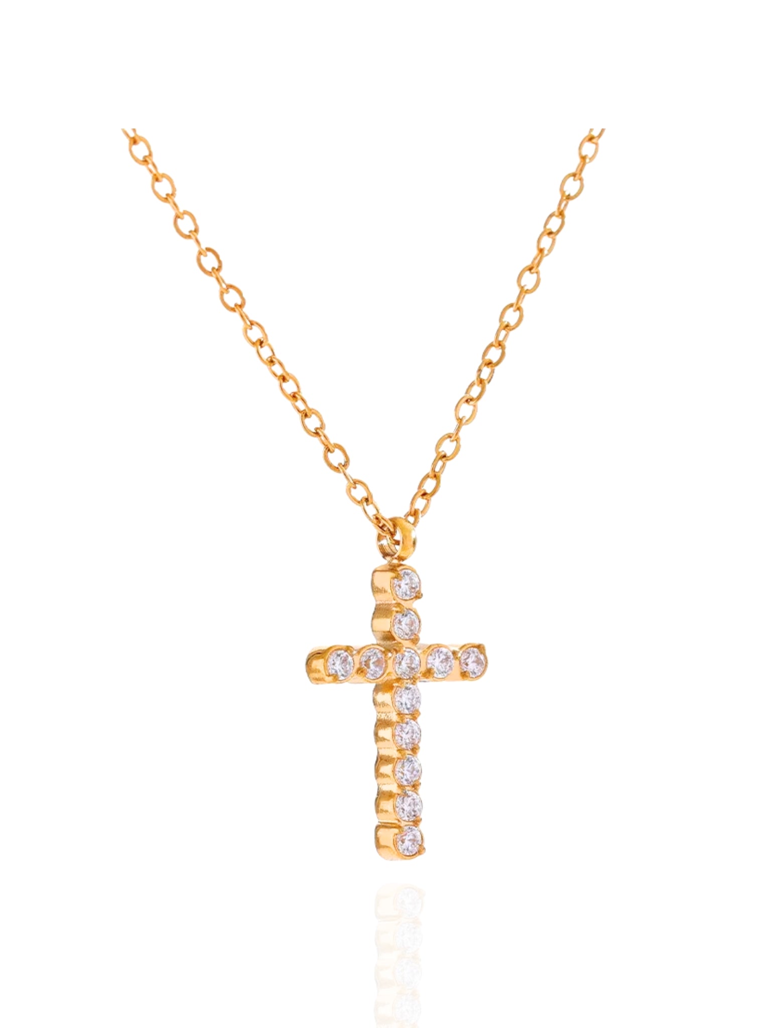 timeless jewellery, perfect gift for her, elegant necklace, charm necklace, best gift for her, classic gold chain necklace, stylish gift, statement necklace, versatile necklace, necklace Australia, chain necklace, link chain necklace, pearl necklace, mother pearl necklace, y-shaped necklace, wave chain necklace, simple necklace, cross necklace, faith necklace, religious necklace, cross pendant necklace, gold necklace with cross pendant, gold necklace, sparkling stone necklace, necklace with stones