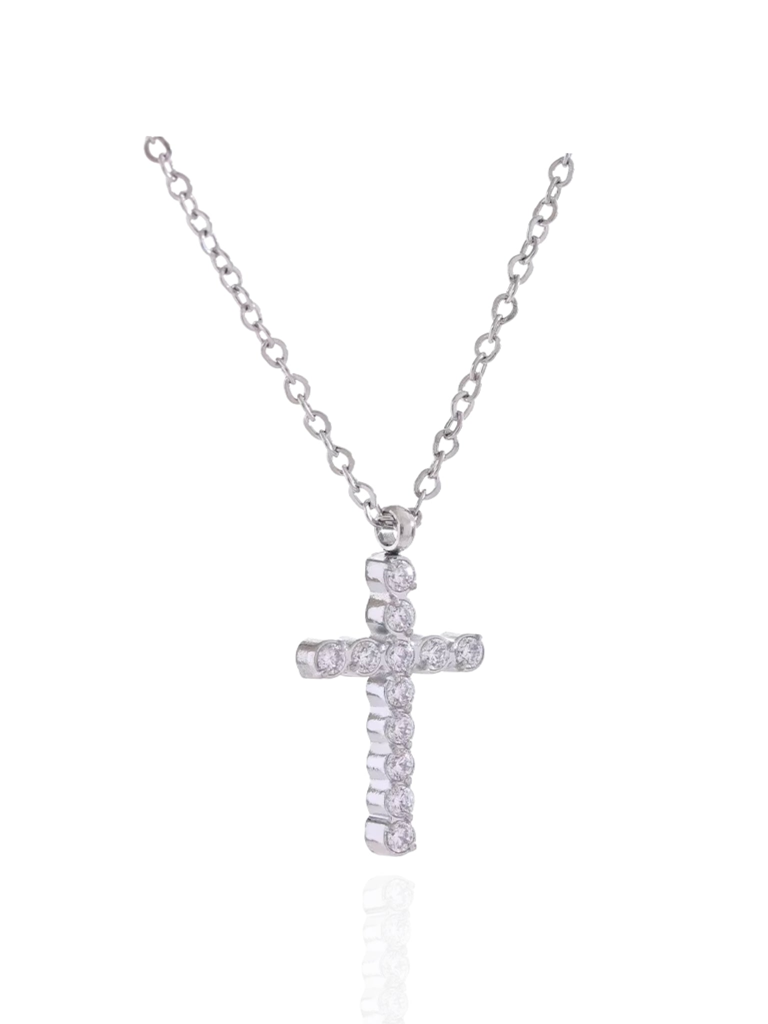 timeless jewellery, perfect gift for her, elegant necklace, charm necklace, best gift for her, classic gold chain necklace, stylish gift, statement necklace, versatile necklace, necklace Australia, chain necklace, link chain necklace, pearl necklace, mother pearl necklace, y-shaped necklace, wave chain necklace, simple necklace, cross necklace, faith necklace, religious necklace, cross pendant necklace, silver necklace with cross pendant, silver necklace, sparkling stone necklace, necklace with stones