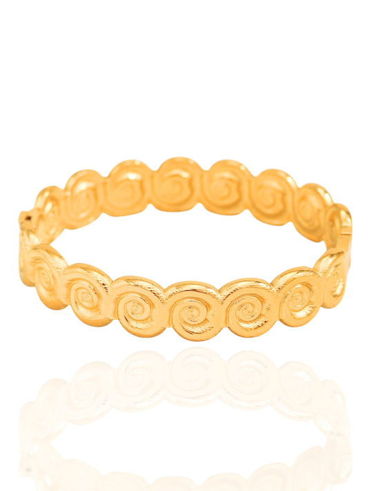 gold bangle, maximalist bangle, unique design bangle, bangle for her, gift idea for her, bangle bracelet, cuff bangle, bold bangle, statement bangle, bold bracelet