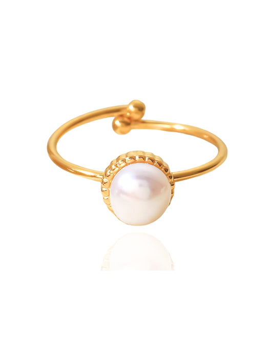 gold ring, minimalist design ring, formal wear, jewellery for occasion, gift idea for her, cute bracelet, dainty ring, elegant ring, dainty ring, unique ring, pearl design ring