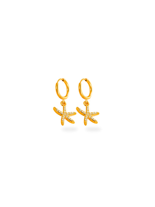 Star Fish Charm Earrings