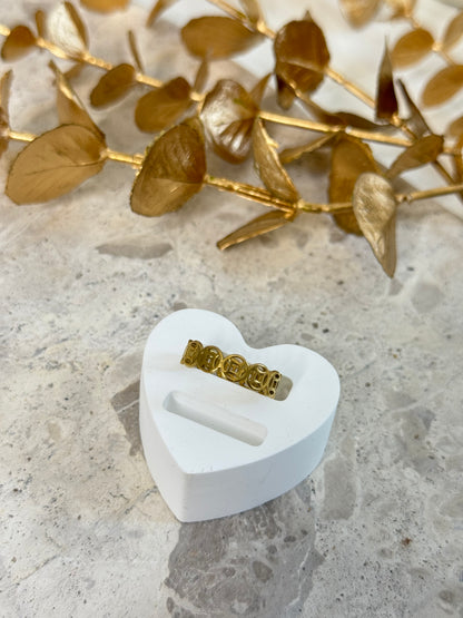 gold ring, simple ring, stackable ring, minimal ring, ring for everyday australia, affordable ring in Australia, unique design ring, elegant ring, dainty ring, intricate design ring, money catcher ring, lucky charm ring