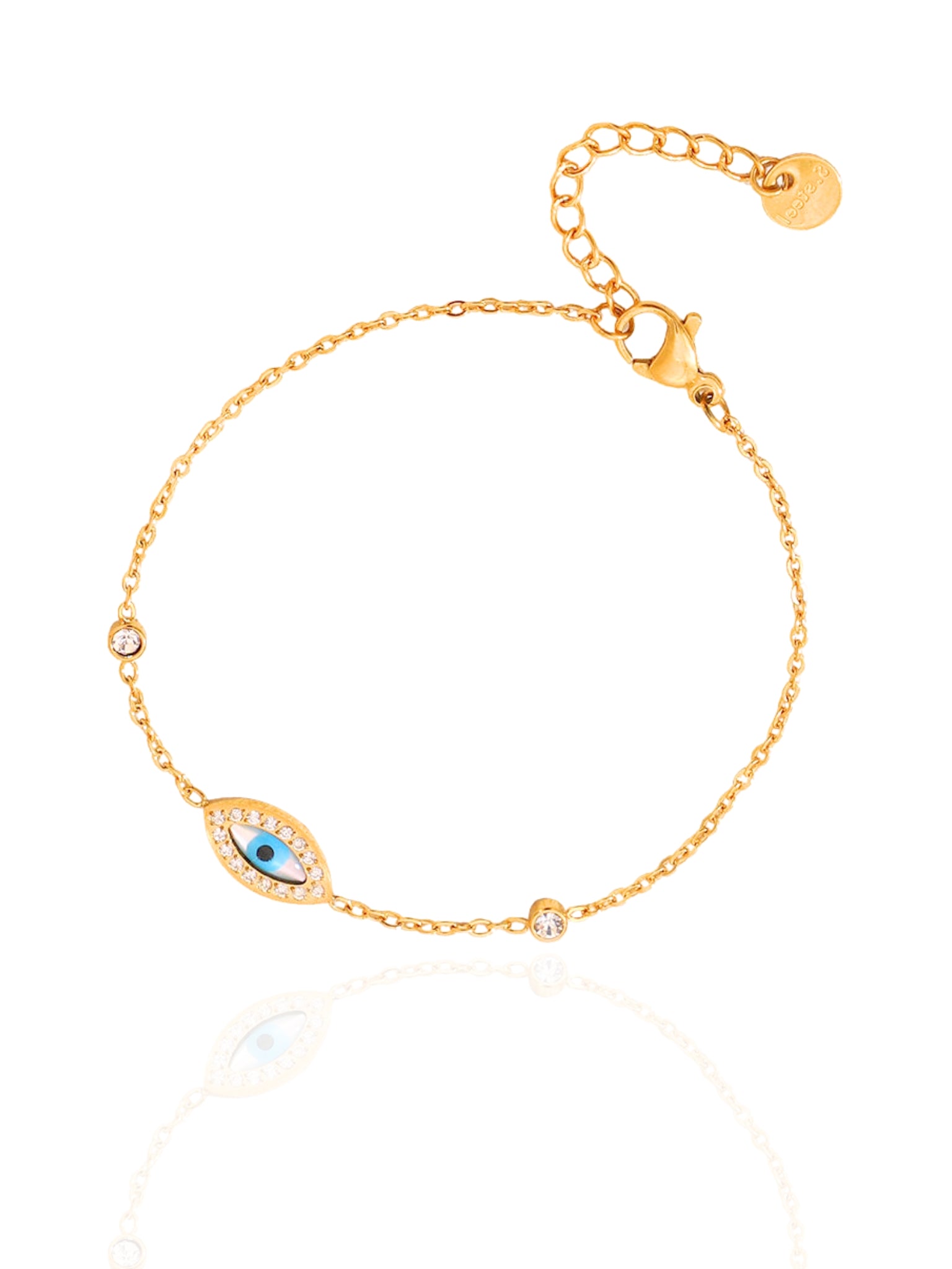 timeless jewellery, perfect gift for her, elegant bracelet, charm bracelet, best gift for her, stylish gift, statement bracelet, versatile bracelet, bracelet Australia, gold bracelet, classic gold chain bracelet, simple bracelet, lucky charm bracelet, cute bracelet, lightweight bracelet, chain bracelet, statement bracelet, bracelet with minimal stones, sparkling bracelet, evil eye bracelet