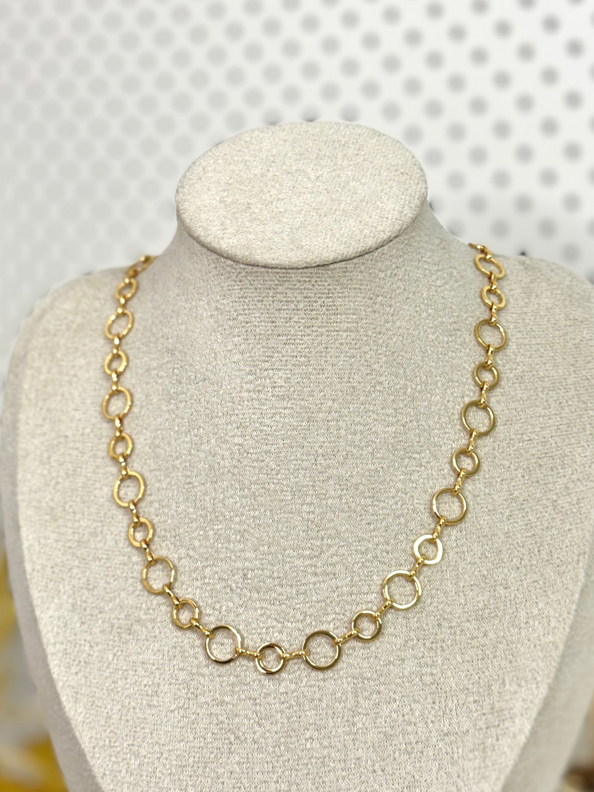 cute necklace, charm necklace, best gift for her, versatile necklace, link chain necklace, round necklace