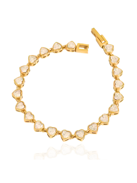 timeless jewellery, perfect gift for her, elegant bracelet, charm bracelet, best gift for her, classic gold chain bracelet, stylish gift, statement bracelet, versatile bracelet, bracelet Australia, gold bracelet, lucky charm, cute bracelet, heart design bracelet