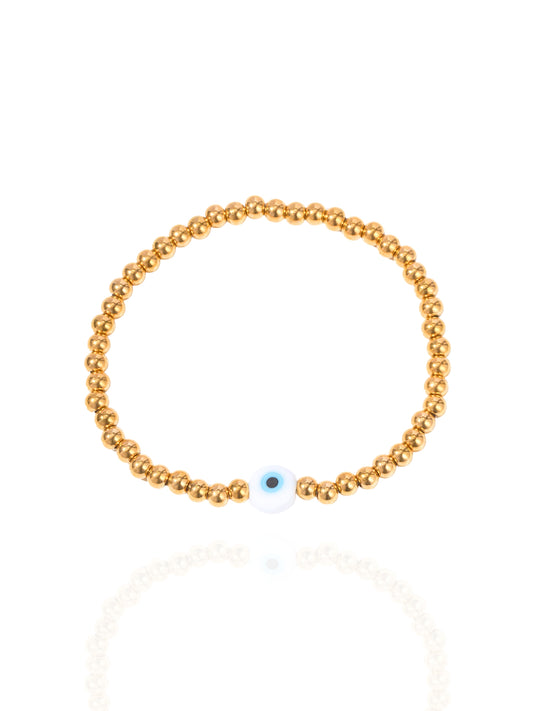 timeless jewellery, perfect gift for her, elegant bracelet, charm bracelet, best gift for her, stylish gift, statement bracelet, versatile bracelet, bracelet Australia, gold bracelet, classic gold chain bracelet, simple bracelet, lucky charm bracelet, cute bracelet, lightweight bracelet, chain bracelet, statement bracelet, bracelet with minimal stones, sparkling bracelet, evil eye bracelet, ball chain bracelet