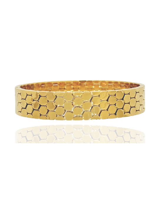gold bangle, simple bangle, elegant bangle, thick bangle, wide