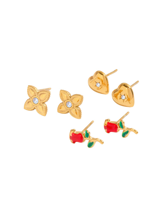 timeless jewellery, perfect gift for her, elegant earrings, dainty jewellery, simple jewellery, fashion accessories, sleek jewellery, trendy jewellery, lightweight earrings, stylish earrings, cute earrings, dainty earrings, earrings with stones, gold earrings, pearl earrings, drop earrings, dainty earrings set, cute earrings set, earrings set, stud earrings, hoop earrings, dangle earrings, charm earrings, waterproof earrings, flower earrings, rose earrings, heart earrings, rose design earrings