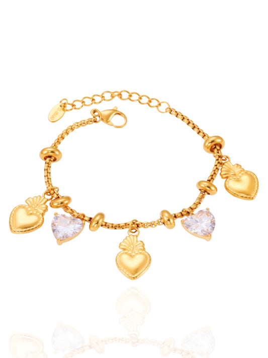 timeless jewellery, perfect gift for her, elegant bracelet, charm bracelet, best gift for her, stylish gift, statement bracelet, versatile bracelet, bracelet Australia, gold bracelet, classic gold chain bracelet, simple bracelet, lucky charm, cute bracelet, dangling pearl bracelet, heart design bracelet, flower design bracelet, bracelet with stones, bow design bracelet, star design bracelet, pearl bracelet, flat chain bracelet, dangle bracelet, beaded bracelet, lightweight bracelet