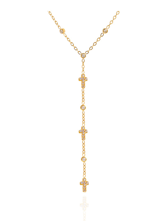 timeless jewellery, perfect gift for her, elegant necklace, charm necklace, best gift for her, classic gold chain necklace, stylish gift, statement necklace, versatile necklace, necklace Australia, chain necklace, link chain necklace, y-shaped necklace, wave chain necklace, simple necklace, cross necklace, faith necklace, religious necklace, cross pendant necklace, gold necklace with cross pendant, gold necklace