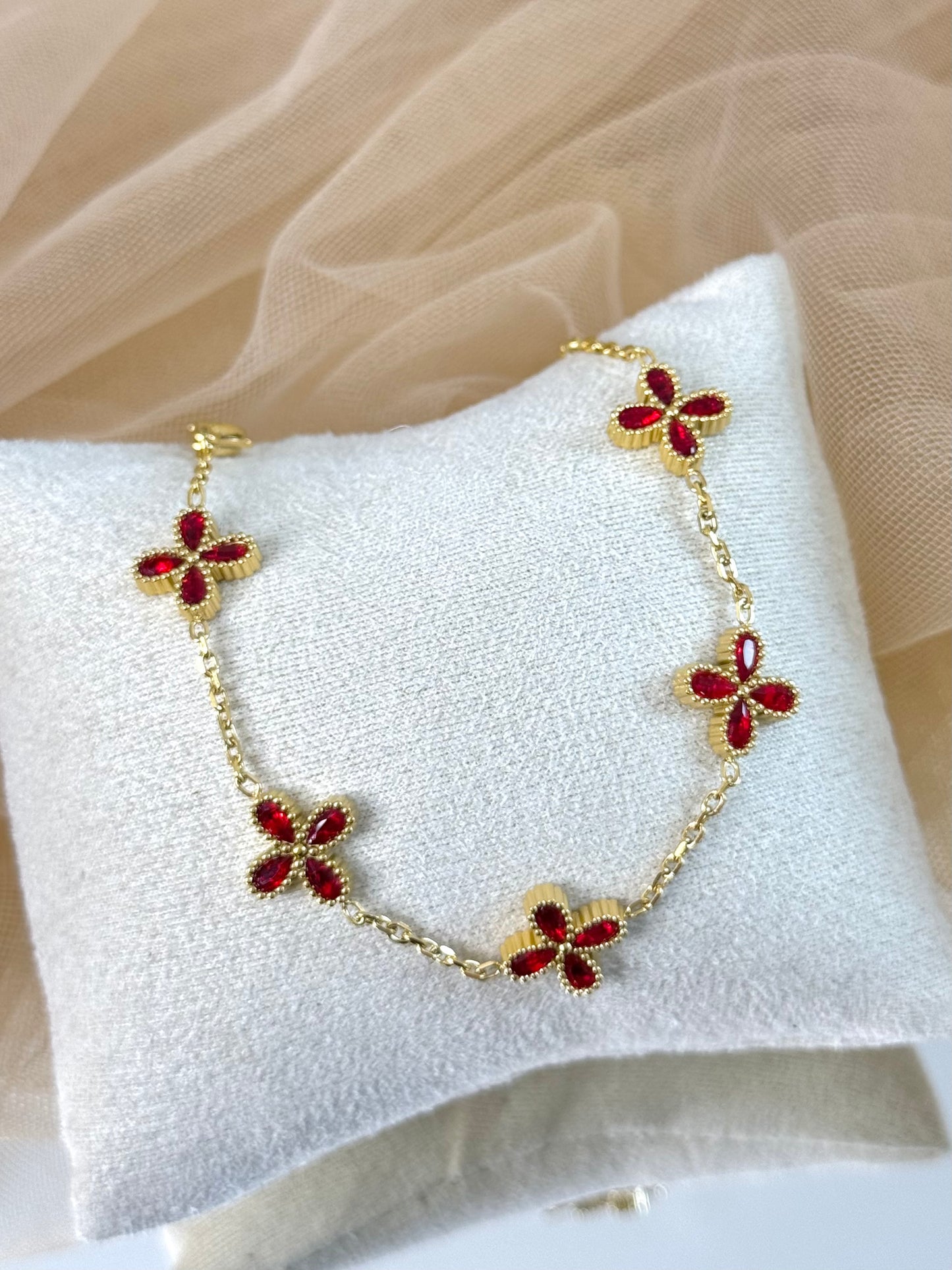thin clover bracelet, four cleaf bracelet, thin bracelet, minimalist bracelet
