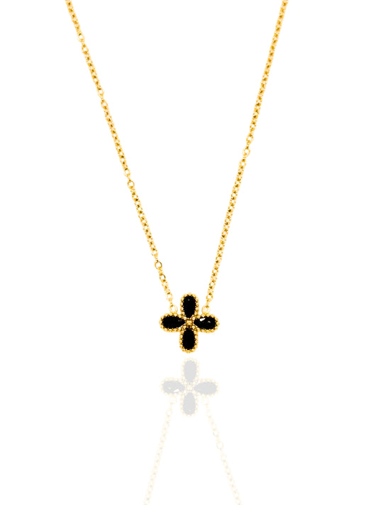 timeless jewellery, perfect gift for her, elegant necklace, charm necklace, best gift for her, classic gold chain necklace, stylish gift, statement necklace, versatile necklace, necklace Australia, cute necklace, link chain necklace
flower necklace, flower pendant necklace, black necklace