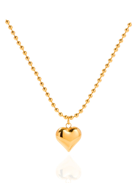 timeless jewellery, perfect gift for her, elegant necklace, charm necklace, best gift for her, classic gold chain necklace, stylish gift, statement necklace, versatile necklace, necklace Australia, chain necklace, link chain necklace, pearl necklace, y-shaped necklace, heart necklace, heart pendant, double heart pendant necklace, gold necklace cute pendant, necklace with heart pendant, ball chain necklace, ball chain necklace with heart pendant, bold heart necklace