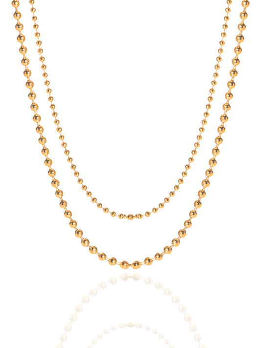 gold necklace, timeless jewellery, perfect gift for her, elegant necklace, charm necklace, best gift for her, classic gold chain necklace, stylish gift, statement necklace, versatile necklace, necklace Australia, link chain necklace, interlocking pendant necklace, y-shaped necklace, necklace with stone pendant, necklace with bold pendant, pendant with stones, necklace with gem pendant, ball chain necklace, layered necklace