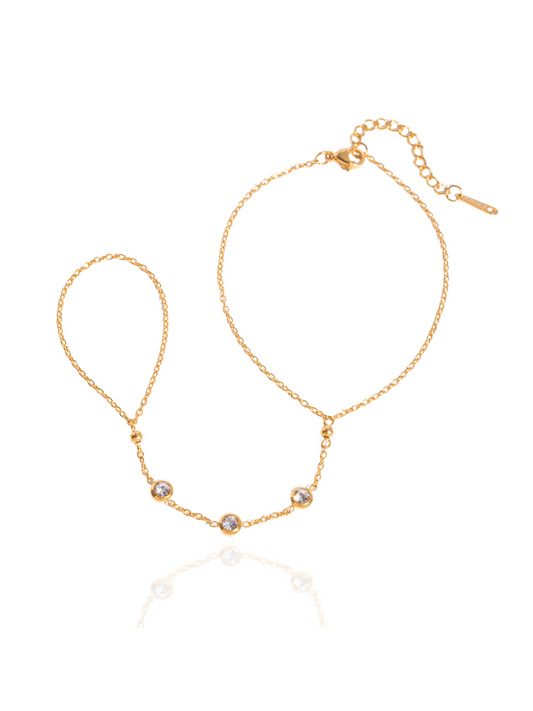 timeless jewellery, perfect gift for her, elegant bracelet, charm bracelet, best gift for her, stylish gift, statement bracelet, versatile bracelet, bracelet Australia, gold bracelet, bracelet for any outfit, hand chain, gold hand chain, hand chain australia, bracelet with stones