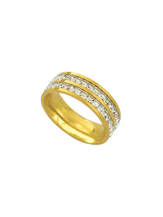 layered ring, elegant ring, sparkling ring, timeless ring, modern ring