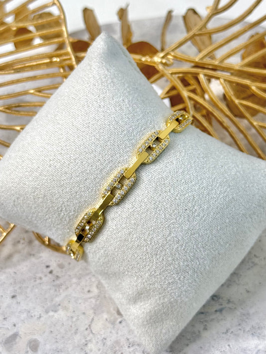 gold bangle, chain bangle, unique design bangle, australia bangle, bangle with stones