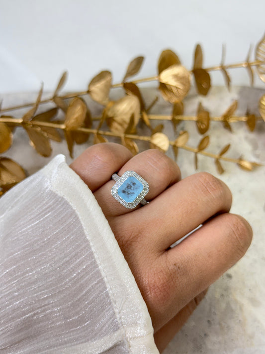 timeless jewellery, perfect gift for her, elegant jewellery, dainty jewellery, simple jewellery, classic gold ring, fashion accessories, sleek jewellery, trendy jewellery, lightweight ring, stylish jewellery, simple ring

light blue ring, light blue gem ring