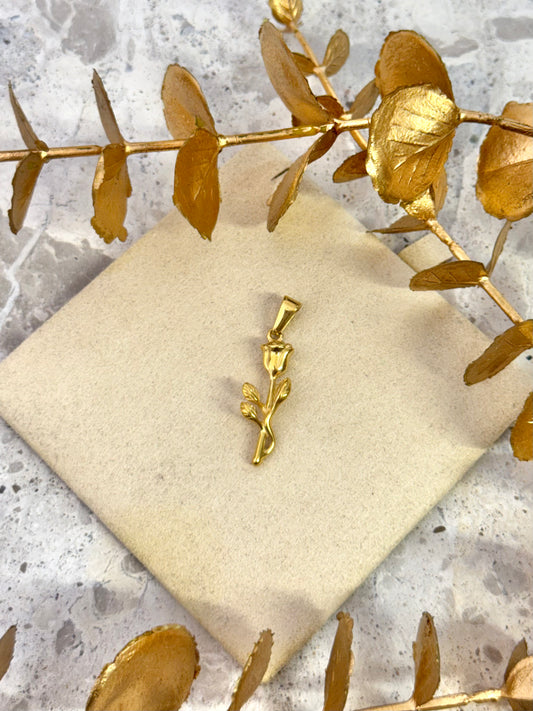 gold pendant, rose pendant, flower pendant, cute pendant, australia pendant