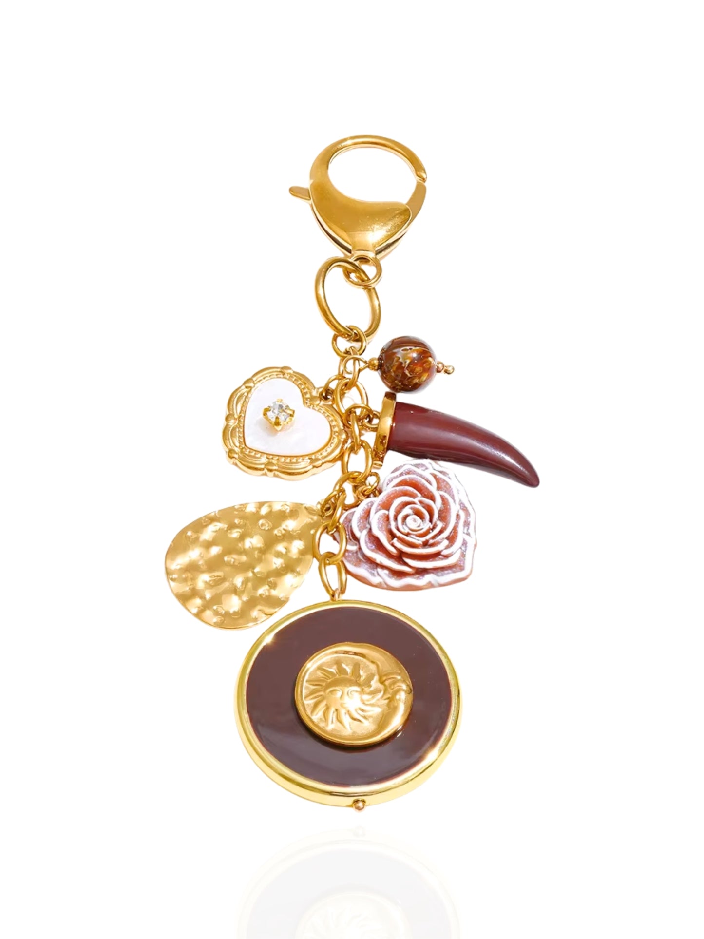 keychain, charm accessory, chilli charm keychain, heart charm keychain, seashells, cute charm keychain, keychain accessory, heart charm accessory, flower design accessory