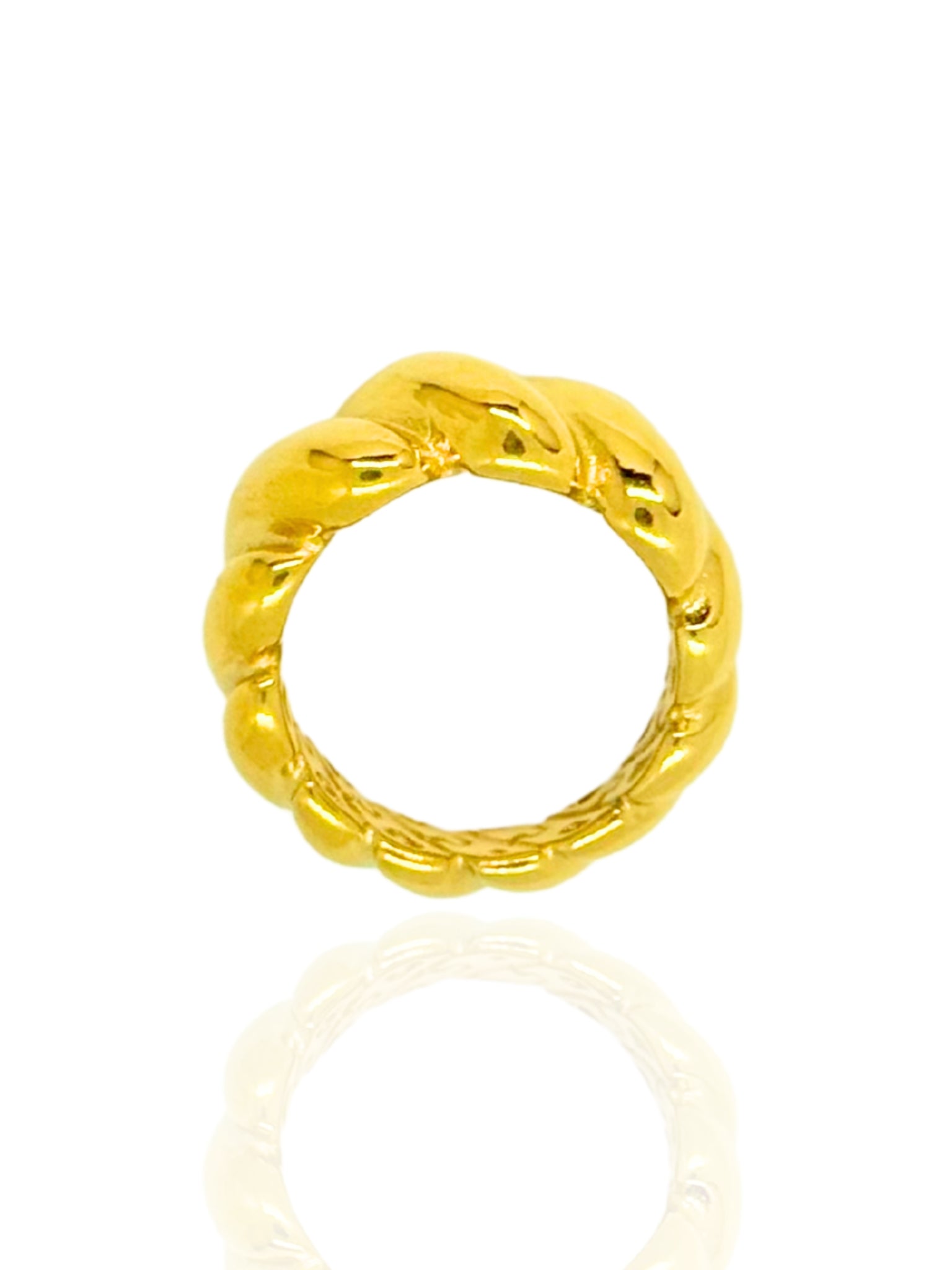 croissant ring, twisted ring, unique ring, gold ring, timeless jewellery, croissant accessory, cute ring, simple ring, ring australia, statement ring