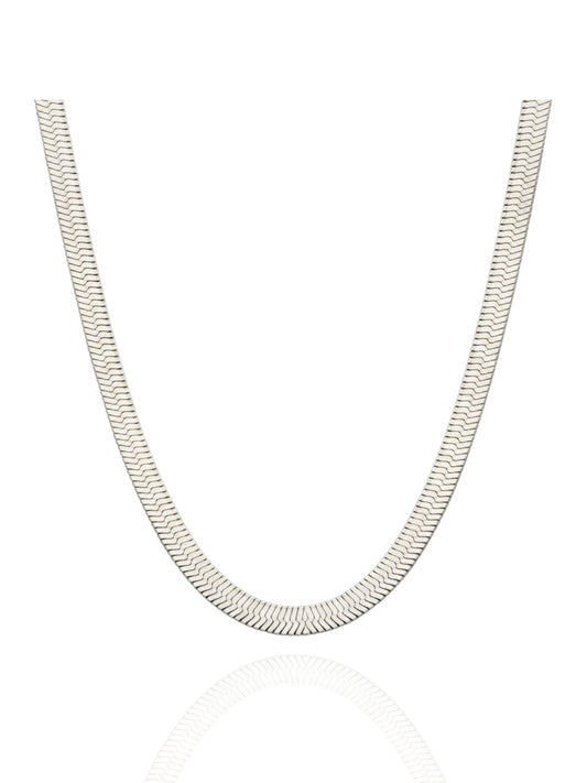 timeless jewellery, perfect gift for her, elegant necklace, charm necklace, best gift for her, classic silver chain necklace, stylish gift, statement necklace, versatile necklace, necklace Australia, y-shaped necklace, link chain necklace, necklace with minimal stones, simple necklace, flat chain necklace