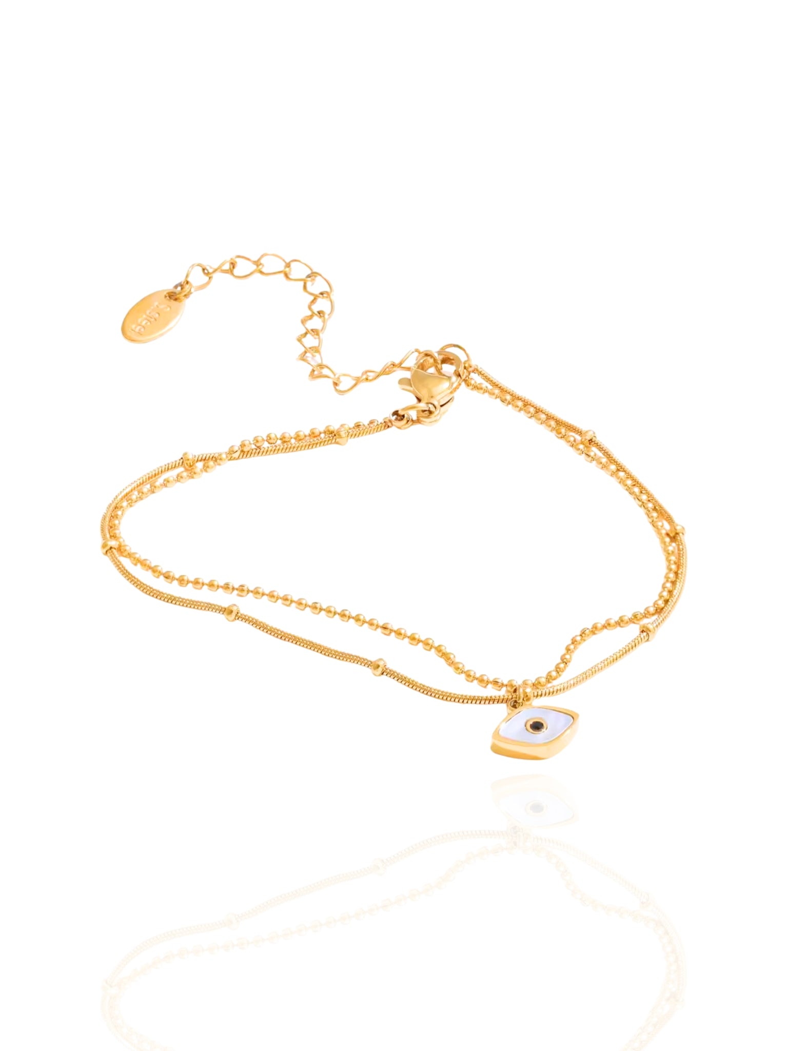 timeless jewellery, perfect gift for her, elegant bracelet, charm bracelet, best gift for her, stylish gift, statement bracelet, versatile bracelet, bracelet Australia, gold bracelet, classic gold chain bracelet, simple bracelet, lucky charm bracelet, cute bracelet, lightweight bracelet, chain bracelet, statement bracelet, bracelet with minimal stones, charm bracelet, dangling charm bracelet, shell eye bracelet, evil eye bracelet
