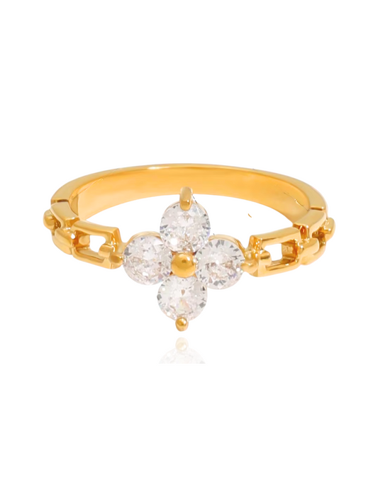 timeless jewellery, perfect gift for her, elegant ring, dainty jewellery, simple jewellery, fashion accessories, sleek jewellery, trendy jewellery, statement ring, stylish ring, cute ring, dainty ring,, bold ring, gold ring, flower design ring, ring with stones