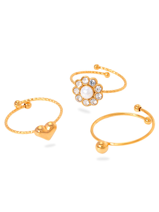 gold ring, minimalist design ring, formal wear, jewellery for occasion, gift idea for her, cute bracelet, dainty ring, elegant ring, dainty, unique ring, cute rings set, ball design ring, flower design ring, heart design ring, simple ring, ring with stones