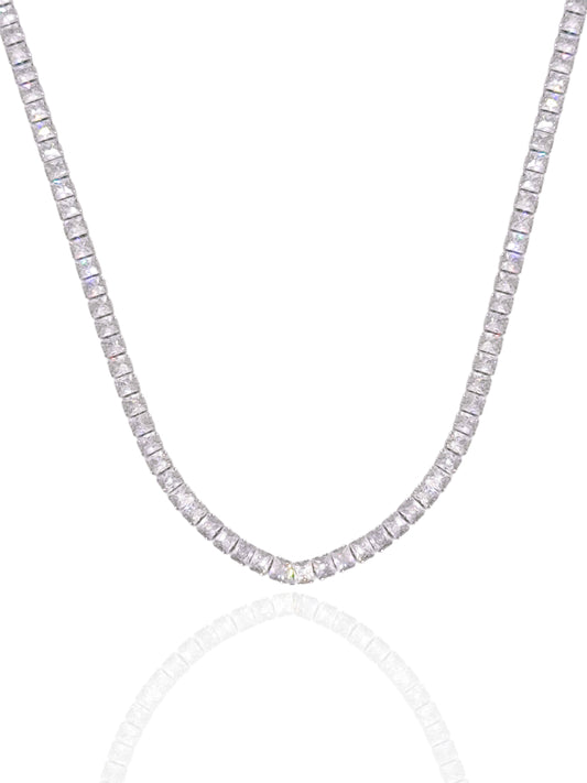 tennis chain, tennis jewellery, heap tennis necklace, affordable jewellery, tennis jewellery australia, silver necklace, silver accessory, fashion necklace