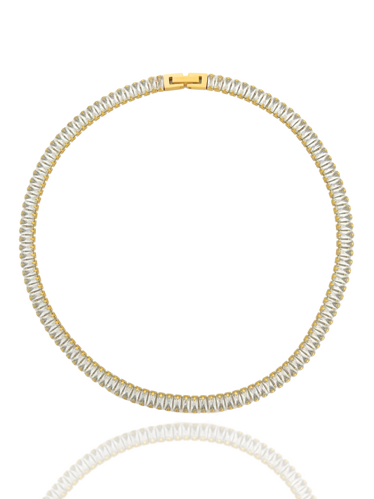 tennis choker necklace, fashion necklace