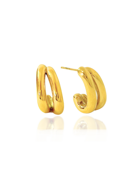 hoop earrings, gold earrings, versatile earrings, playful earrings