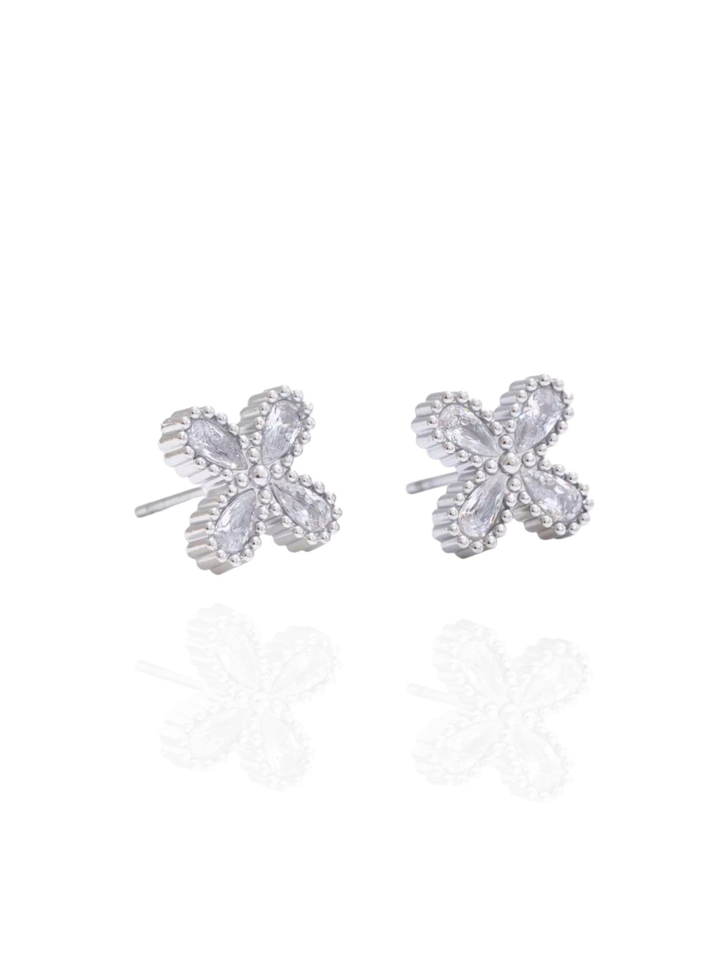 Veta Earrings in Silver