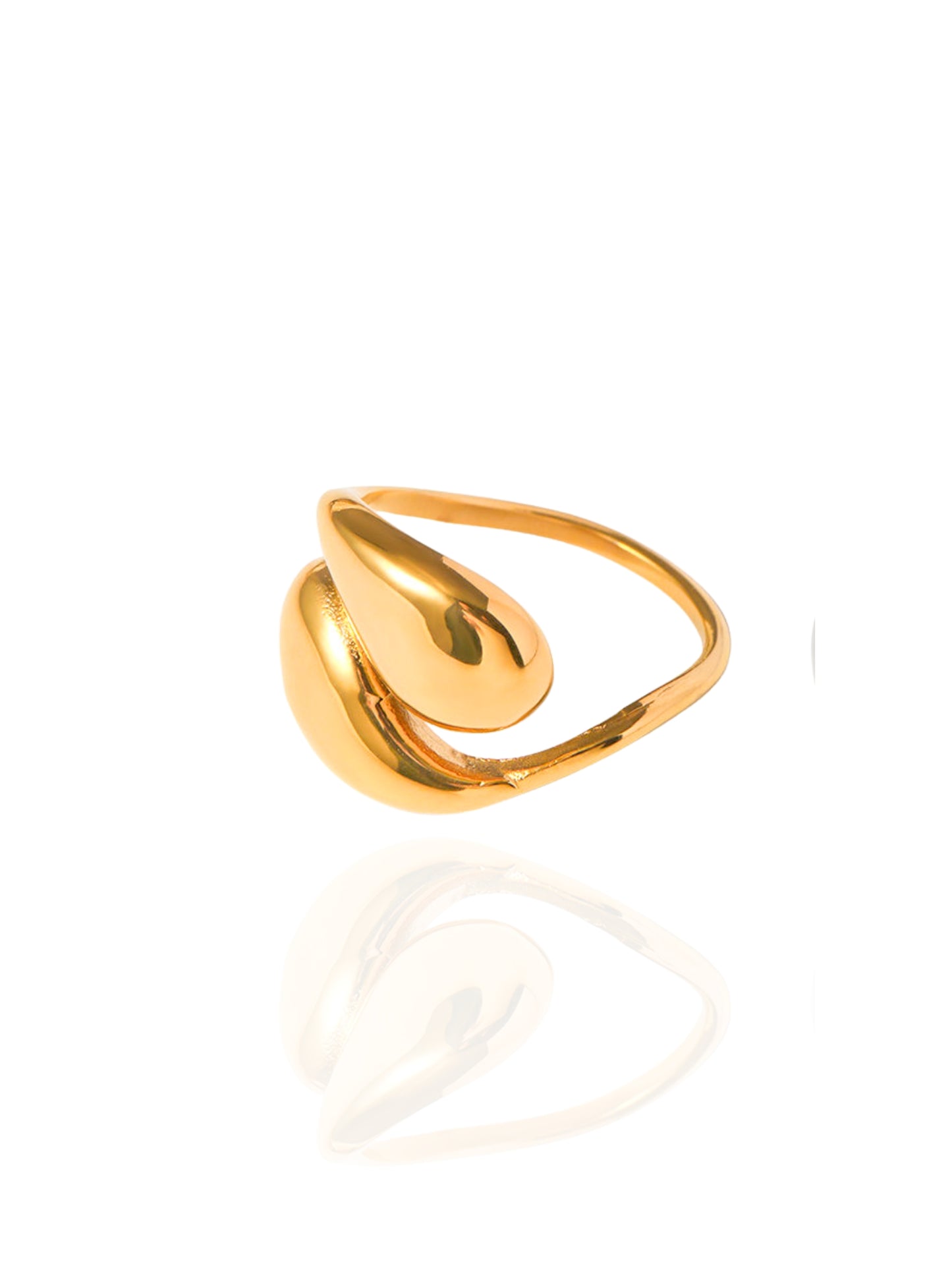 waterdrop ring, versatile ring, open ring, adjustable design ring, adjustable ring