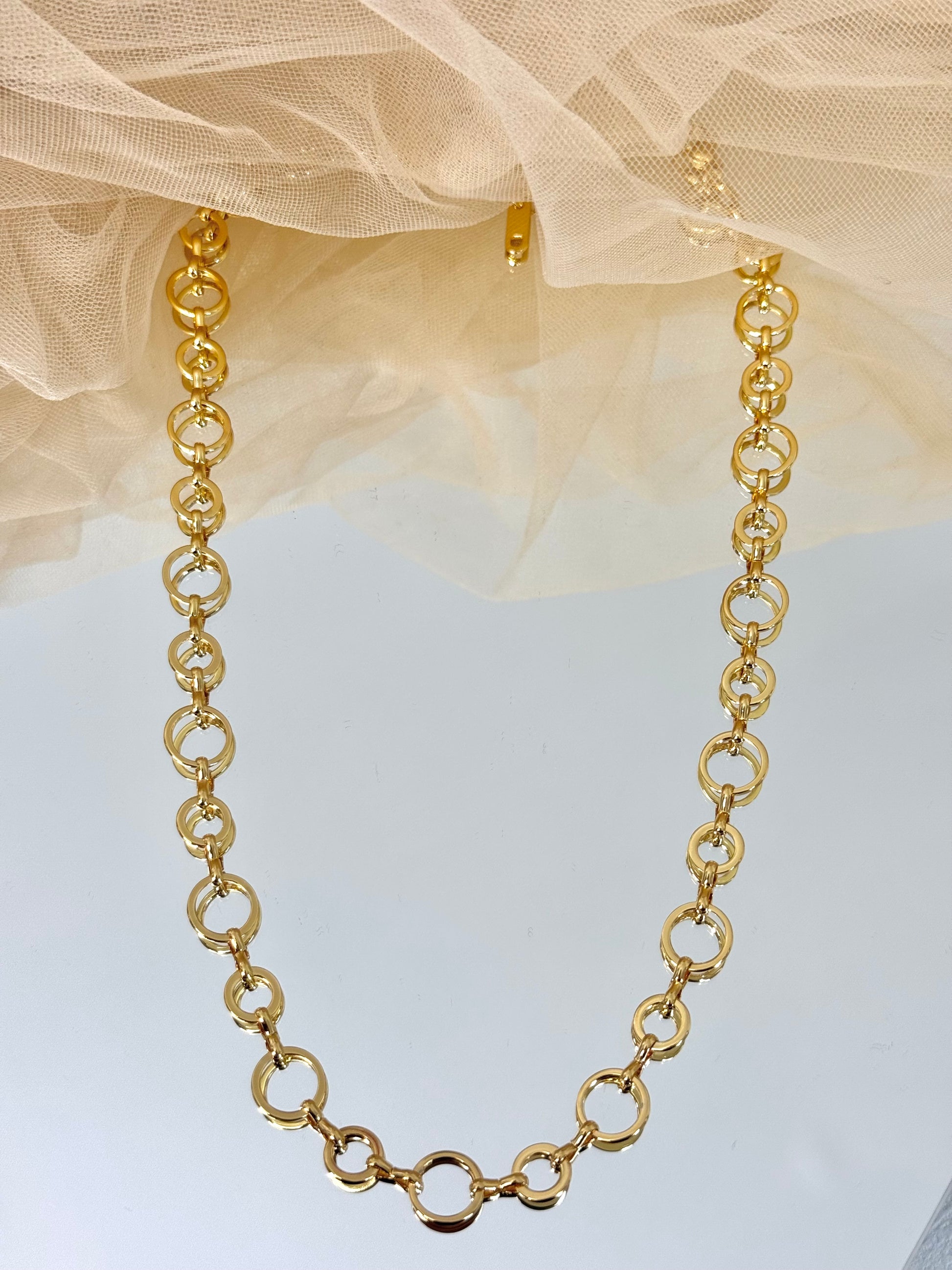 cute necklace, charm necklace, best gift for her, versatile necklace, link chain necklace, round necklace